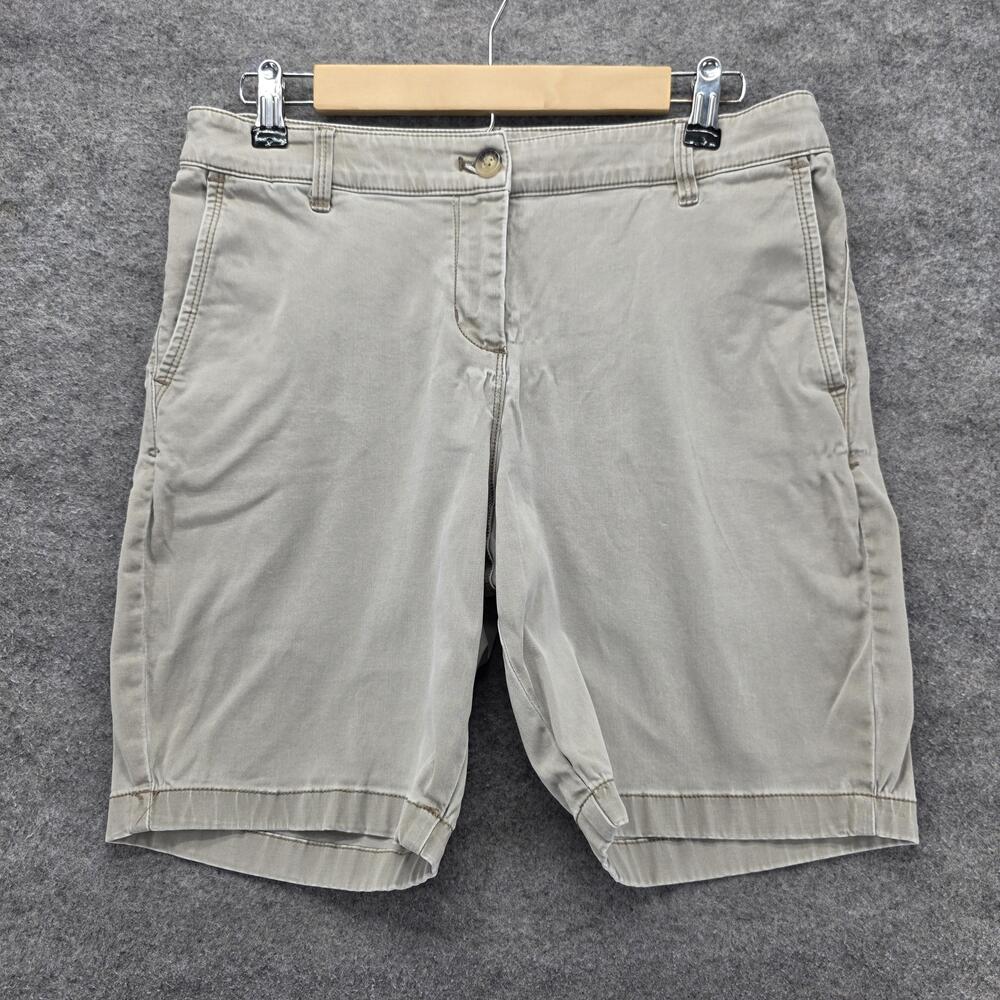 Tommy Bahama Shorts Mens 8 Khaki Beige Chino Stretch Casual Cotton Tencel